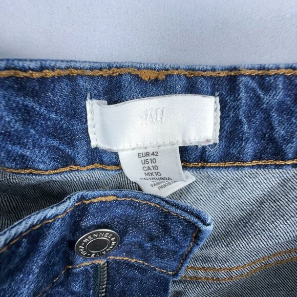 H&M Ankle Skinny Jeans Womens Size 10 Mid Rise Medium Wash Denim Blue - Picture 6 of 14